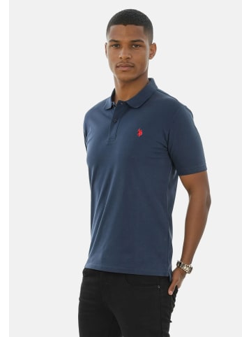 U.S. Polo Assn. Poloshirt Basic Herren Kurzarm Grösse in Navy