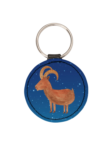 Mr. & Mrs. Panda Anhänger Sternzeichen Steinbock ohne Spruch in Sternenhimmel Blau