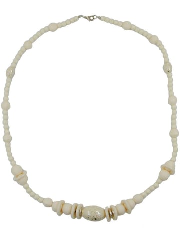 Gallay Kette cremefarben goldfarben 70cm lang in creme