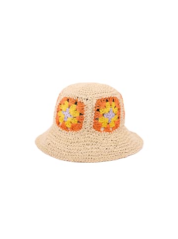 myMo Women Hat in Beige Yellow Blue