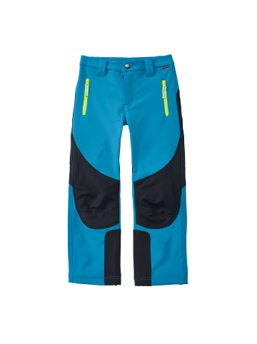 Softshell-Outdoorhose in blau