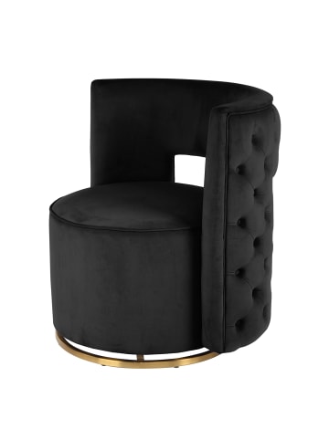 Kayoom Sessel Drehsessel Beverly in schwarz - gold