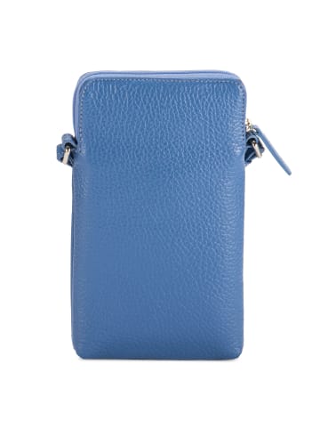 MYWALIT Handytasche Leder 12 cm in pitch blue