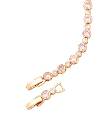faina Women Crystal-Studded Bracelet in Rose Gold Pink