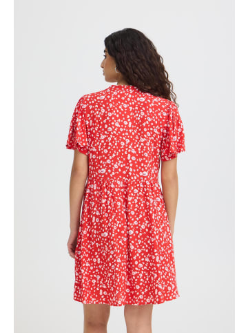 ICHI Kleid IHMARRAKECH Loose fit in FIERY RED FLOWER
