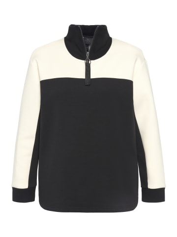 Ulla Popken Sweatshirt in schwarz