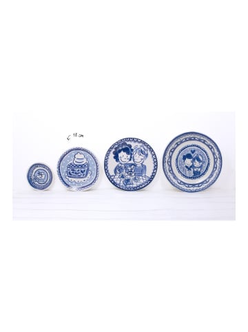 Blond Amsterdam Kuchenteller Mädchen in Blau - 18cm