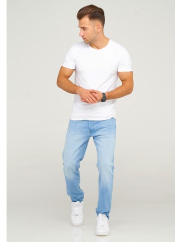 Jack & Jones Jeans Straight Leg - JJIMIKE JJARIS in Light Blue Denim