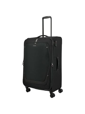 travelite Umbria - 4-Rollen-Trolley L 77 cm erw. (schwarz) in schwarz