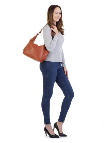 Samantha Look Shopper echt Leder in orange