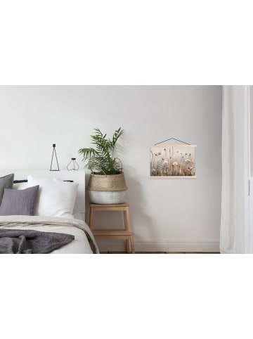 MuchoWow Poster mit Leiste Blumenfeld