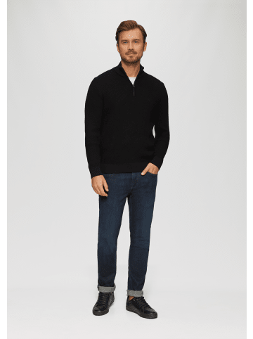 s.Oliver Strickpullover langarm in Schwarz
