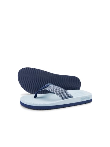 Flip Flop Zehentrenner "comfy*tex" in Hellblau / Nachtblau