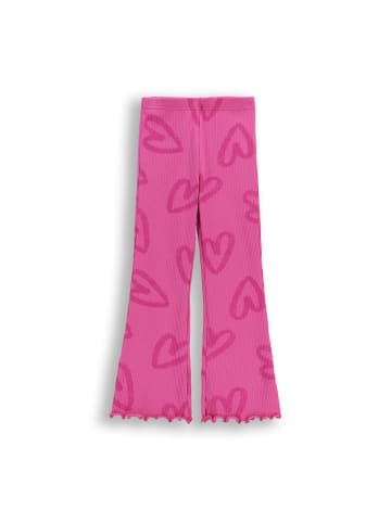 Coccodrillo Gerippte Leggings mit langem Bein in rosa