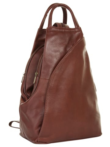 piké Rucksack echt Leder in braun