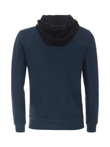 CASAMODA Sweatjacke in dunkles Mittelblau