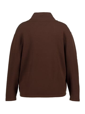 Ulla Popken Pullover in mahagonibraun