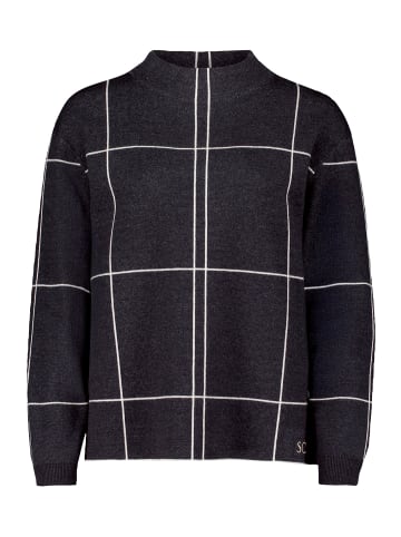 Betty Barclay Strickpullover kariert in Patch Grey/Beige
