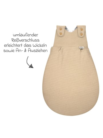 Alvi Baby-Mäxchen Außensack - Waffelpique in beige