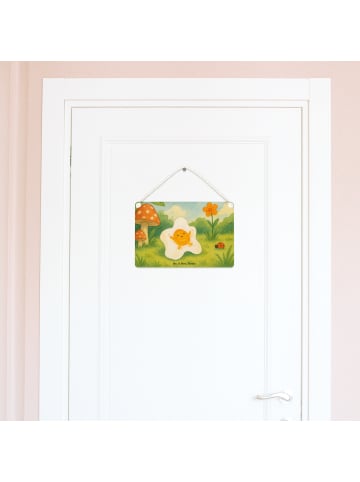 Mr. & Mrs. Panda Schild Spiegelei Ei Design ohne Spruch in Weiß