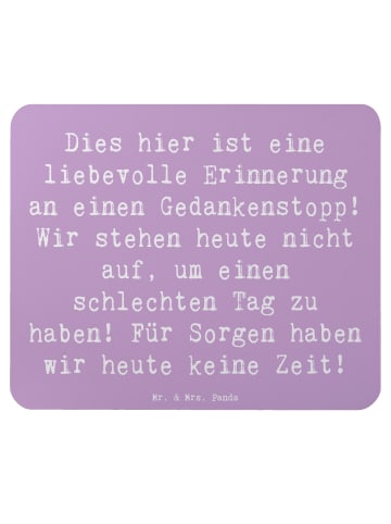 Mr. & Mrs. Panda Mauspad Spruch Freude Erleben mit Spruch in Lavendeltraum