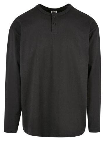Urban Classics Urban Classics Herren Organic Oversized Henley Longsleeve in black