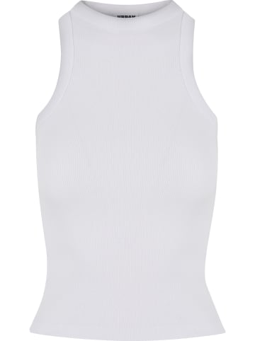 Urban Classics Urban Classics Ladies Racer Back Rib Top 2-Pack in white+white