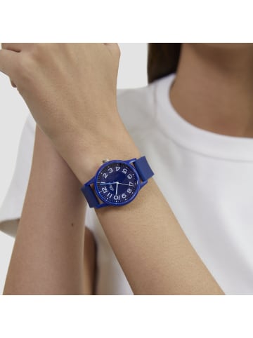 s.Oliver Armbanduhr sportlich und elegant in dunkelblau