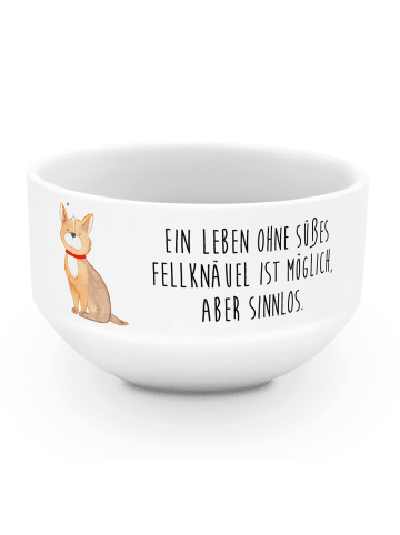 Mr. & Mrs. Panda frühstücksbowl Hund Glück mit Spruch in Weiß