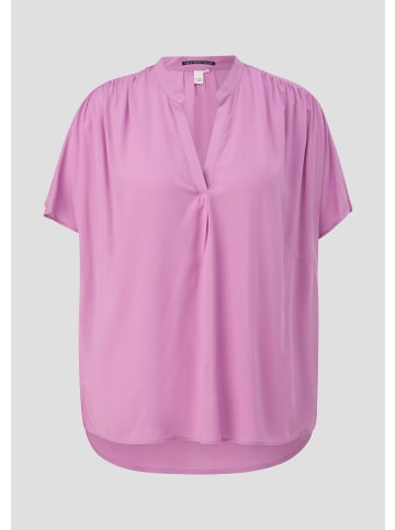 QS Bluse kurzarm in Lila