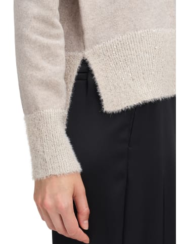 Betty Barclay Strickpullover mit Pailletten in Taupe Melange