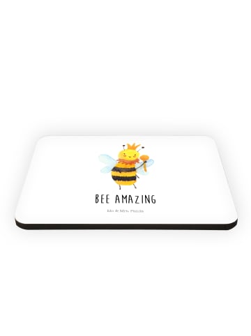 Mr. & Mrs. Panda magnet Biene König mit Spruch in Weiß