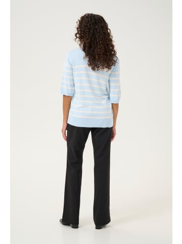 CULTURE Strickpullover CUannemette Relaxed fit in Cashmere Blue Stripe