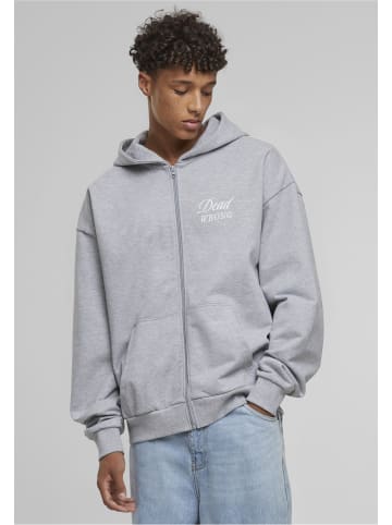 Mister Tee Mister Tee Dangerous Grounds Oversize Zip Hoody in heather grey