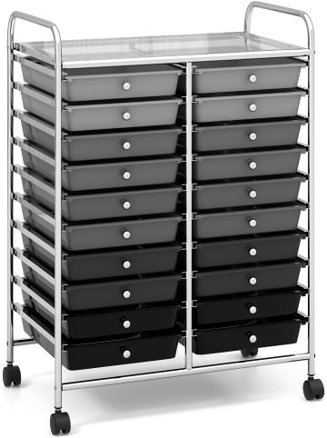 COSTWAY Rollcontainer in Anthrazit
