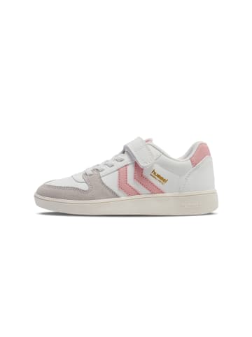 Hummel Klettverschluss Sneaker Handball Perfekt Kinder in WHITE/PINK