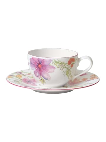 Villeroy & Boch Kaffeetasse mit Untertasse Mariefleur Basic in Bunt 250 ml in bunt
