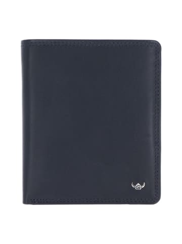 Golden Head Polo Geldbörse RFID Schutz Leder 13 cm marineblau