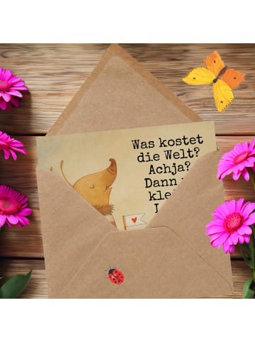 Mr. & Mrs. Panda Einladungskarte Nachtfalter Fähnchen Design mit... in Weiß