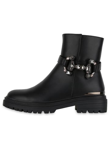 VAN HILL Biker Boots Seraphina in Schwarz