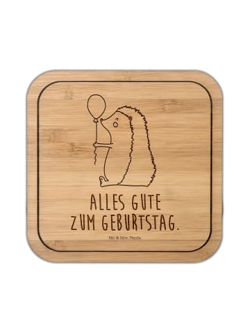Mr. & Mrs. Panda Untersetzer Igel Luftballon mit Spruch in Transparent