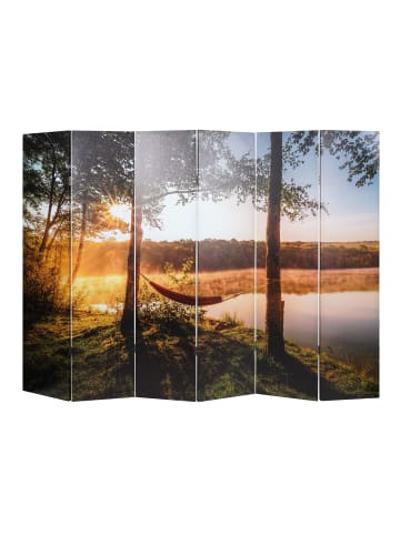 MCW Foto-Paravent mit Schallschutz L55, 180x245cm Waldsee