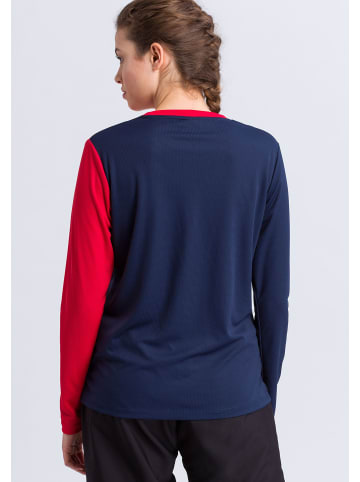 erima 5-C Longsleeve in new navy/rot/weiss