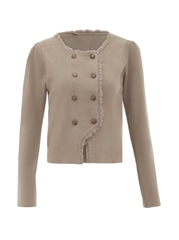 NAEMI Strickjacke in Taupe