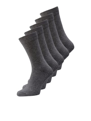 Jack & Jones 5er-Pack Socken in Dark Grey Melange