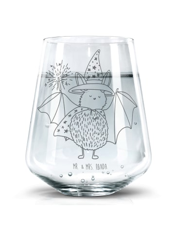Mr. & Mrs. Panda Glas Fledermaus Zauberer ohne Spruch in Transparent