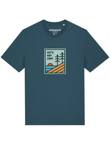 wat? Apparel T-Shirt Let's Get Lost in Petrol