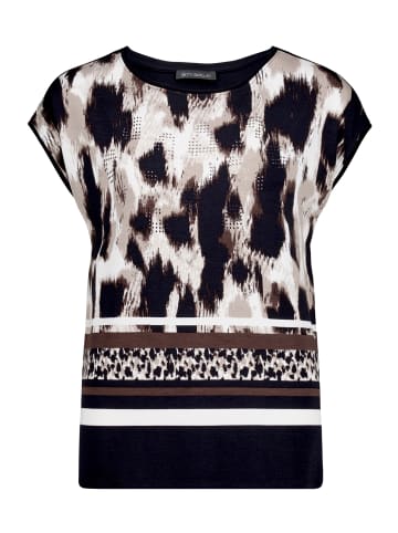 Betty Barclay Blusenshirt mit Aufdruck in Schwarz/Beige