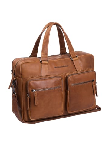 The Chesterfield Brand Wax Pull Up Aktentasche Leder 43 cm Laptopfach cognac