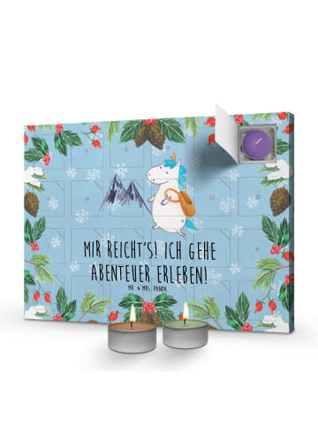 Mr. & Mrs. Panda Duftkerzen Adventskalender Einhorn Bergsteiger ... in Eisblau